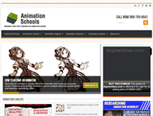 Tablet Screenshot of animation-school.net